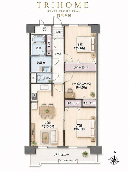 間取り：301000110728