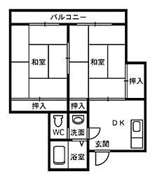 間取図画像 2K
