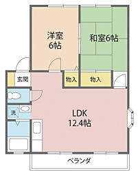 間取図画像 2LDK