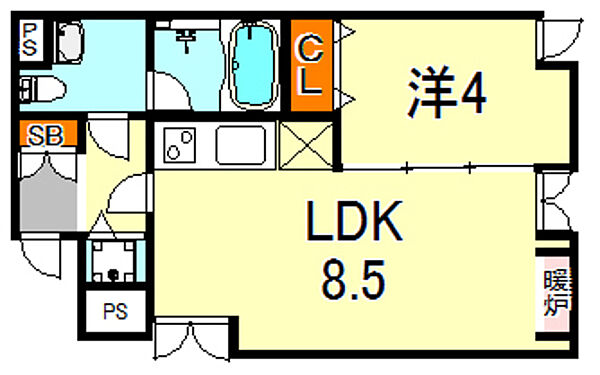 パラシオ御影 101｜兵庫県神戸市東灘区住吉山手２丁目(賃貸マンション1LDK・1階・33.83㎡)の写真 その2