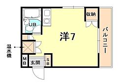 どみとりーときわ2 ワンルームの間取図画像