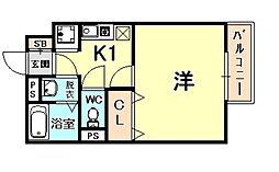 セジュール西岡本 1階