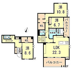 間取図画像 3LDK