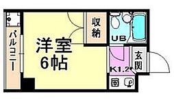 間取図画像 1K