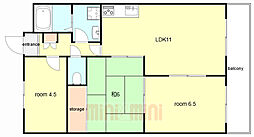 パレルミエール岡本 2階