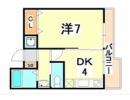 間取図画像 1DK
