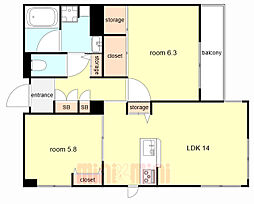 フォレナ神戸住吉 2階