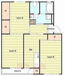 渦が森コーポ12号棟 5階