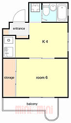 パレ・ラフィネ甲子園口 2階