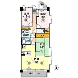 プラザハイツ二ツ屋A棟 2階