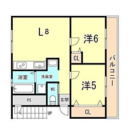 間取図画像 2LDK