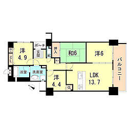 パームスクエアジェームス山 8階