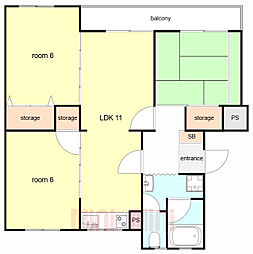 間取図画像 3LDK