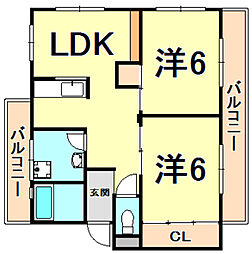 間取図画像 2LDK