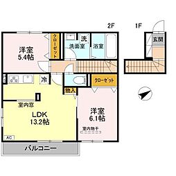 間取図画像 2LDK