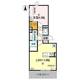 間取図画像 1LDK