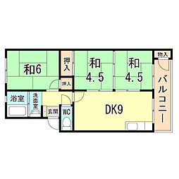 間取図画像 3DK