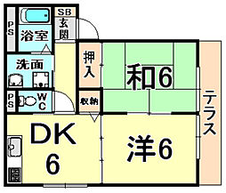 間取図画像 2DK