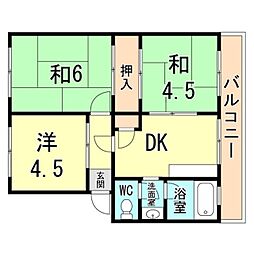 間取図画像 3DK