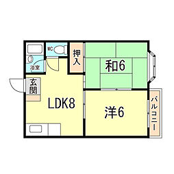 大蔵谷ハイツ 2階/202