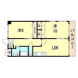 間取図画像 2LDK