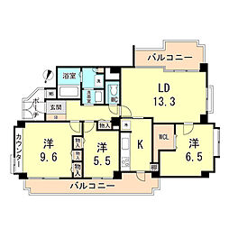 パレロワイヤル翠ヶ丘 1階