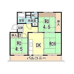 間取図画像 3DK
