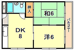 間取図画像 2DK
