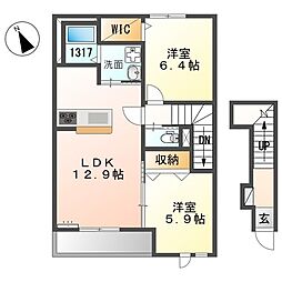 エヌメゾン 2階