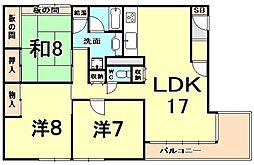 西宝仁川マンション 2階