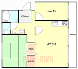 新多聞第二住宅102号棟 5階