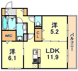 間取図画像 2LDK