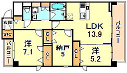 間取図画像 2SLDK