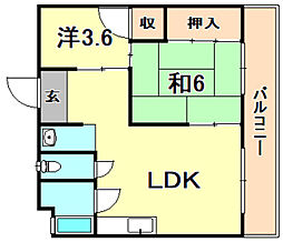 間取図画像 2LDK