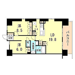 間取図画像 2LDK