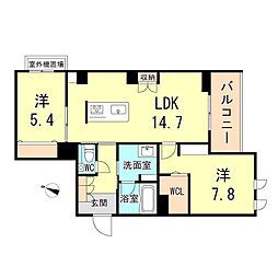 間取図画像 2LDK