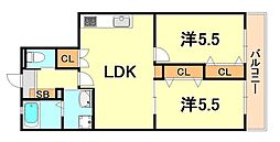 間取図画像 2LDK