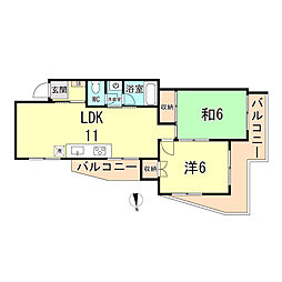 ビラユニオン山の手 2階/203