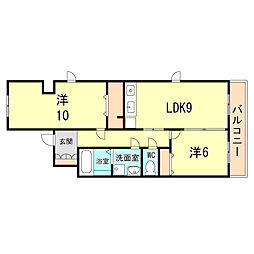 間取図画像 2LDK