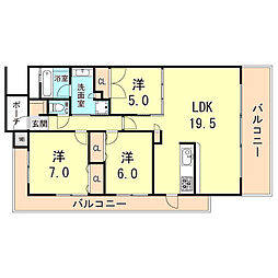 間取図画像 3LDK