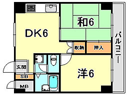 間取図画像 2DK