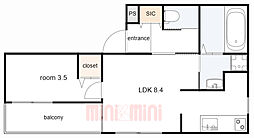 間取図画像 1LDK