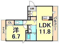間取図画像 1LDK