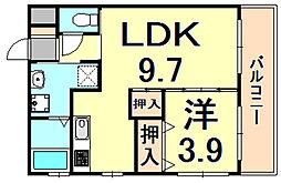 間取図画像 1LDK
