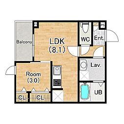 間取図画像 1LDK