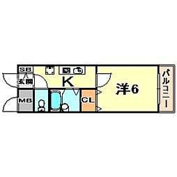 間取図画像 1K