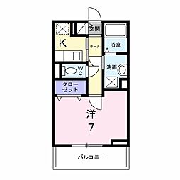 間取図画像 1K