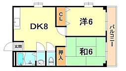 間取図画像 2DK