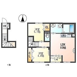仮称尼崎市立花町4丁目新築アパート 2階