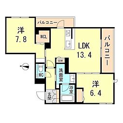 シャーメゾン　朔　ＯＫＡＭＯＴＯ 2階/201